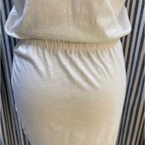 NWT Tart Collection Dress white/ivory 100% ORGANIC COTTON XS M - skirt ruching - Picture 6 of 11